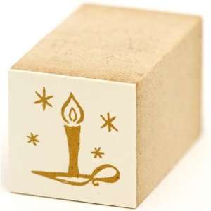   beautiful small candle with star wooden Christmas stamp Toys & Games