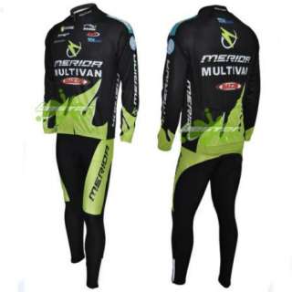 Black Outdoor Cycling Bike Bicycle Clothing Long Sleeve Sports Wear 