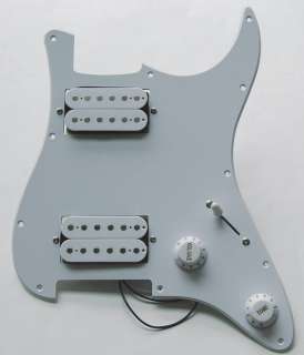 EDEN HH Prewired White Pickguard Assembly 3 Way Switch  
