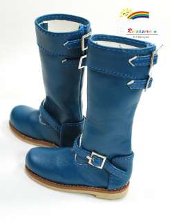 17 Tonner Matt Shoes Leather Engineer Boots Blue  