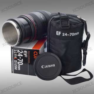 Canon Camera Lens Lens Cup Coffee Mug EOS 24 70mm Stainless ZOOM 