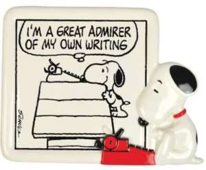 Snoopy Peanuts Comic Strip Style Writing Plaque  