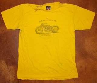 HARLEY DAVIDSON yellow Austin, Texas T shirt LARGE  