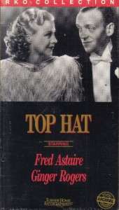 VHS TOP HAT.FRED ASTAIRE GINGER ROGERSNEW  
