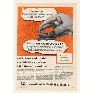  1956 Johns Manville Cumpac 236 Asbestos Yarn Packing Print 