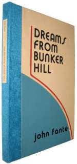 John FANTE Dreams From Bunker Hill 1982 SIGNED 1st HC  