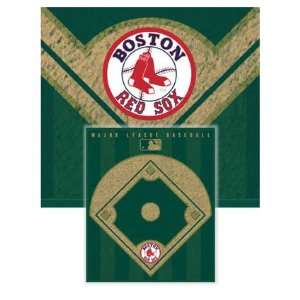  Boston Red Sox Diamond Fleece Blanket