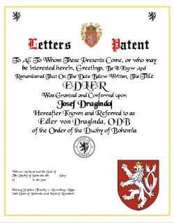 Letters Patent