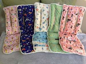 Cozy Stroller Liners   Cotton / Reversible / Washable  