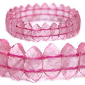  Rose Quartz Point Crystal Bracelet 
