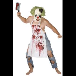 Evil Clown Man Mens Halloween Costume Adult Large Scary Bloody Killer 