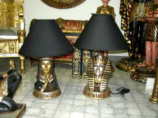 EGYPTIAN TABLE LAMP Queen Goddess New  