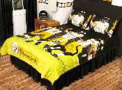 NFL PITTSBURGH STEELERS   PLAY ACTION   Quilt and Sham Set   Twin/Full 