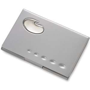  Business Card Case   Two Tone Silver Card Case   Free 