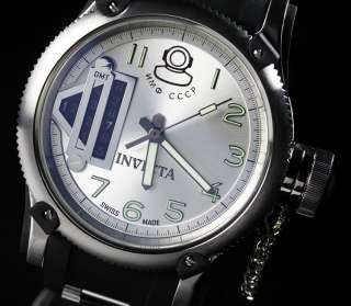 Invicta Mens Russian Diver Quinotaur GMT Watch 0364 NEW  
