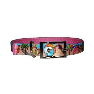  By The Sea Uptown Dog Collar   3 colors   Tiki S 3/4in W x 