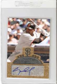 2009 UD Ballpark Collection Pablo Sandoval AUTO .330 CAREER HITTER 