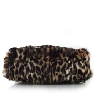 MARC JACOBS Leopard Shearling Chain Link Bag Purse MJ  