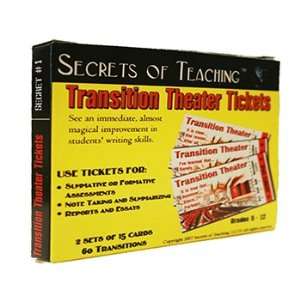   Secrets Of Teaching SOT1117 Transition Theater Tickets Toys & Games