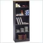 Bush Furniture Series A 5 Shelf 66H Wood Bookcase in Natural Cherry