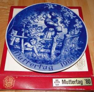 1980 Mothers Day MUTTERTAG Bareuther Bavaria Plate  