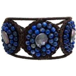   Door The Sidney Collection PDB 08 EE Lapis Cuff Bracelet Beauty