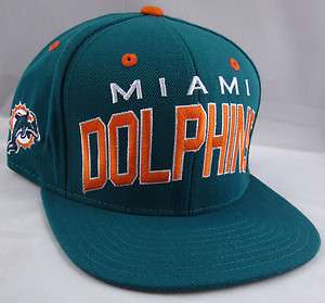 NFL 2011 Miami DOLPHINS Retro Snapback Cap Hat Aqua Blue Reebok New 