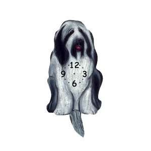  Dog Breed Pendulum Clock   Old English Sheepdog