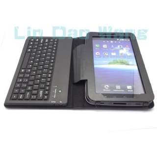 Leather Case With Bluetooth and Keyboard For Samsung Galaxy Tab P1000