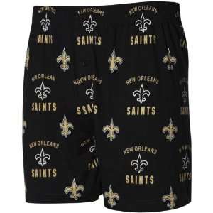  New Orleans Saints Black Maverick Boxer Shorts Sports 