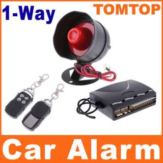 Way Car Alarm Protection Security System with 2 Remote Control 