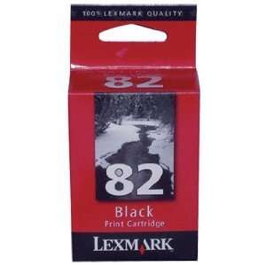  PRINTER SUPPLIES, LEX Inkjet Cartridge # 82 Black 18L0032 