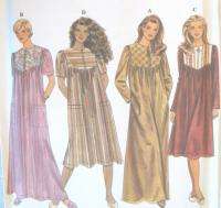 Misses Robe Sewing Pattern 7454 New Front Zipper  