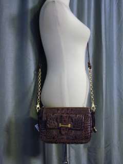   ABERGINE Melbourne Croc Leather Collection Crossbody Purse Bag  