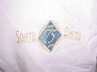 Santa Anita 75th Anniversary 1934 2009 Horse Racing Mens Shirt   size 