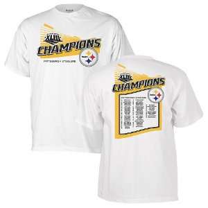   Steelers Super Bowl XLIII Champs Roster T Shirt