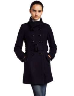  Miss Sixty Womens 3/4 Envelope Collar Wool Coat Clothing