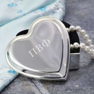  Exclusive Gifts and Favors Greek Silver Heart Keepsake Box 