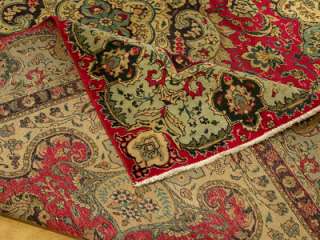   .Handmade Carpet Antique 1930s Genuine Persian Tabriz Serapi Wool Rug