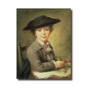  Young Draughtsman In Black Hat 18th Century Giclee Print 