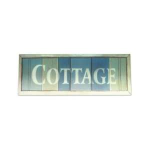   Inspired, Aqua Blue and Seafoam Green Wall Decor That Says Cottage