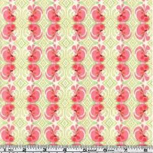  45 Wide Flannel Zipa Dee Zoo Stripe Pink/Lt.Green Fabric 