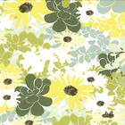 Origins Quilt Fabric by Basic grey 1/2 yard Green and Yellow Floral 