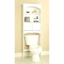 White Wood Spacesaver BATHROOM with Cabinet  