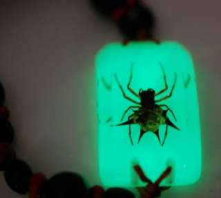 This real spider specimen comes encased in resin and glows in the dark 