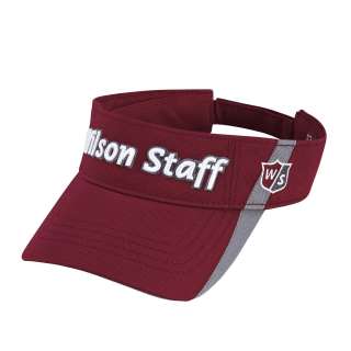 New Wilson Staff Visor 2012 Golf Visor Red/Gray One Size Fits All 