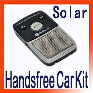 Solar power bluetooth Handsfree car kit for HTC Iphone  