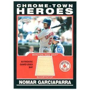   Chrome Chrome Town Heroes Refractor Game Used Bat