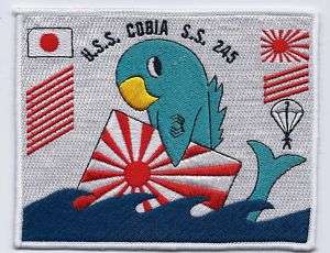 USS Cobia SS 245 Battleflag Submarine Patch   BCP c6971  