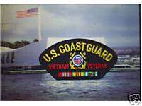 Coast Guard Vietnam Veteran Black Patch 3 x 4Patch  